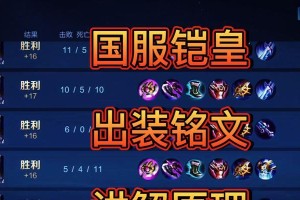 铠攻略（打造最强铠，征战王者峡谷）